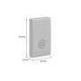 Copritasto Grigio 1 Modulo Bticino Livinglight Tech Con Simbolo Luce