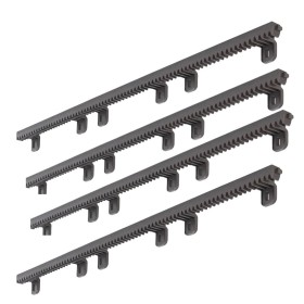 Kit 4 Cremagliere Nylon M4 CRM2 con Inserto Metallico per Cancelli Scorrevoli