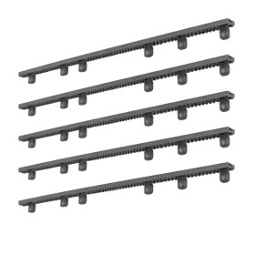 Kit 5 Cremagliere Nylon M4 con Inserto Metallico per Cancelli Scorrevoli