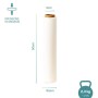 ADS Packaging RX502223 Film Estensibile Bianco 50 cm 23 Micron 2,4 kg Manuale
