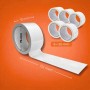 Kit 6 Nastro Adesivo Silenzioso Bianco 50x132m per Imballaggi Continui