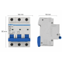Interruttore Magnetotermico 3 Poli Chint Nb1-63 Per Impianti Elettrici