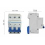 Interruttore Magnetotermico 3 Poli Chint Nb1-63 Per Impianti Elettrici