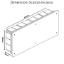Vimar  Scatola Incasso  Derivazione  Azzurra 154x391x70  V70008