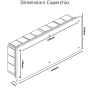 Vimar  Scatola Incasso  Derivazione  Azzurra 154x391x70  V70008