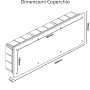 Vimar  Scatola Incasso  Derivazione  Azzurra 154x479x70  V70009