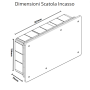 Vimar  Scatola Incasso  Derivazione  Azzurra 154x287x70  V70007