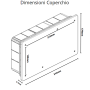 Vimar  Scatola Incasso  Derivazione  Azzurra 154x287x70  V70007