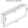Vimar  Scatola Incasso  Derivazione  Azzurra 201x515x80  V70010