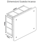 Vimar  Scatola Incasso  Derivazione  Azzurra 154x128x70  V70005