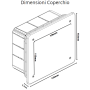 Vimar  Scatola Incasso  Derivazione  Azzurra 154x128x70  V70005