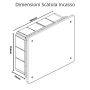 Vimar  Scatola Incasso  Derivazione  Azzurra 154x195x70  V70006