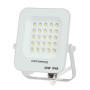 Proiettore LED 20 Watt Slim Metallo Bianco IP65  Equivalente 115 Watt