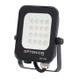 Proiettore LED 10 Watt Slim Metallo Nero IP65  Equivalente 66 Watt