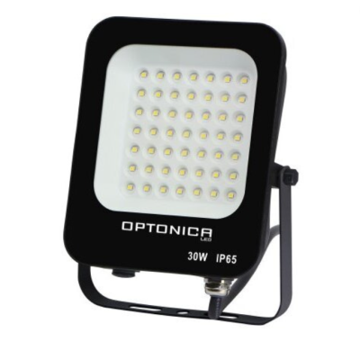 Proiettore LED 30 Watt Slim Metallo Nero IP65  Equivalente 160 Watt