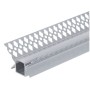 Optonica 5166 Profilo Alluminio LED 2 m Grigio Integrato Copertura Bianca
