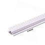 Optonica 5166 Profilo Alluminio LED 2 m Grigio Integrato Copertura Bianca