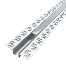 Optonica 5162 Profilo Alluminio 2m per Striscia LED Grigio con Cover Bianca