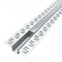 Optonica 5162 Profilo Alluminio 2m per Striscia LED Grigio con Cover Bianca