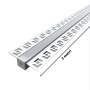 Optonica 5162 Profilo Alluminio 2m per Striscia LED Grigio con Cover Bianca