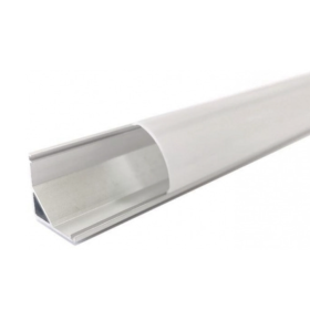 Profilo Angolare in Alluminio per Striscia Led 10,5 mm 2 m Grigio