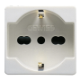 Presa Schuko Bivalente Bipasso Standard Tedesco Italiano Serie  Gewiss GW20246