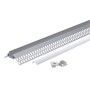 Optonica  5165 Profilo Alluminio Integrato per Striscia LED 2m Corpo grigio