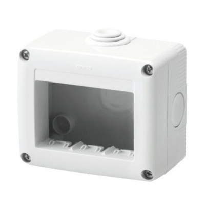 Gewiss  Scatola Parete Grigia IP40 3 Posti GW27003