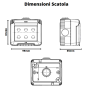 Gewiss  Scatola Parete Grigia IP55 Stagna 3 Posto GW27043