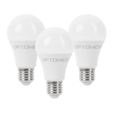 Lampadina LED Goccia E27 8,5 Watt Resa  54Watt Risparmio Energetico 6000K Pezzi 3