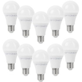 Lampadina LED Goccia E27 18Watt Resa 110Watt Risparmio Energetico 2700K Pezzi 10
