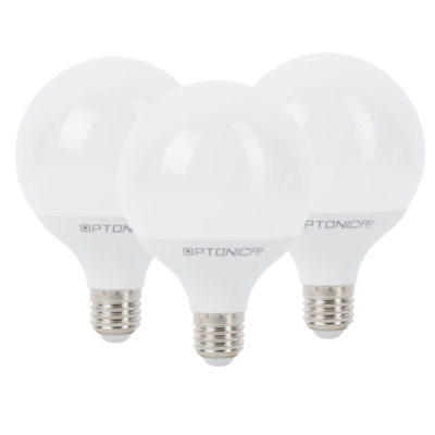 Lampadina LED Globo E27 12Watt Resa 70Watt Risparmio Energetico 2700K Pezzi 3