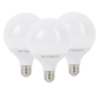 Lampadina LED Globo E27 12Watt Resa 70Watt Risparmio Energetico 2700K Pezzi 3