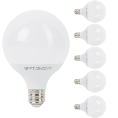 Lampadina LED Globo E27 12Watt Resa 70Watt Risparmio Energetico 2700K Pezzi 6