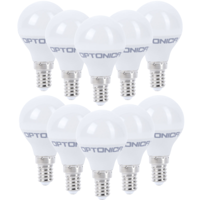 Lampadina LED Goccia E14 8,5Watt Resa 60Watt Risparmio Energetico 4500K Pezzi 10