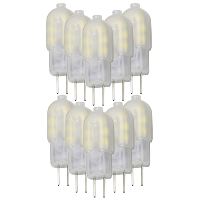 Lampadina LED Spillo G4 2Watt Resa 18Watt Risparmio Energetico 4500K Pezzi 10