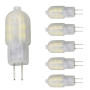 Lampadina LED Spillo G4 2Watt Resa 18Watt Risparmio Energetico 2700K Pezzi 6