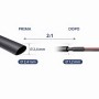 Raytech RGPO-B Guaina Termorestringente Nera in Barre da 1,2 m di Poliolefina Reticolata