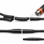 Raytech RGPO-B Guaina Termorestringente Nera in Barre da 1,2 m di Poliolefina Reticolata
