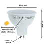Lampadina Dicroica LED Spillo GU5.3 7Watt Risparmio Energetico 2700K Pezzi 3