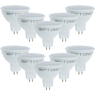 Lampadina Dicroica LED Spillo GU5.3 7 Watt Risparmio Energetico 6000K Pezzi 10