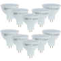 Lampadina Dicroica LED Spillo GU5.3 7 Watt Risparmio Energetico 6000K Pezzi 10
