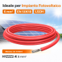 Cavo Solare Unipolare Rosso  Flessibile per Impianti Fotovoltaici EN 50618  in Matassa sezione 6 mm²