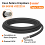 Cavo Solare Unipolare Nero EN 50618 sezione  6 mm² in Matassa per Impianti  Fotovoltaico