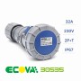 Ecova 30535 Presa Industriale 32A 230V 2P+T IP67