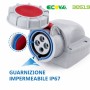 ECOVA 30519 Presa Industriale 16A 380-415 V 3P+T IP67 da Parete