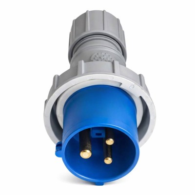 Ecova 30506 Spina Industriale Monofase Blu IP67 2P+T 16 A