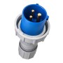 Ecova 30506 Spina Industriale Monofase Blu IP67 2P+T 16 A