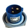 Ecova 30506 Spina Industriale Monofase Blu IP67 2P+T 16 A