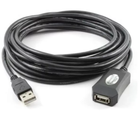 Cavo ADJ Pc Periferiche Cavo Prolunga USB 2.0 Tipo A-A Maschio Femmina 5Mt Nero